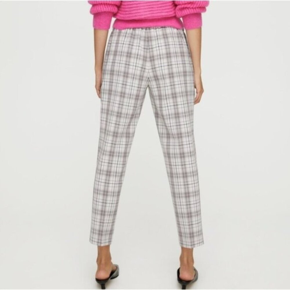 Aritzia Wilfred plaid tartan Darontal Pant